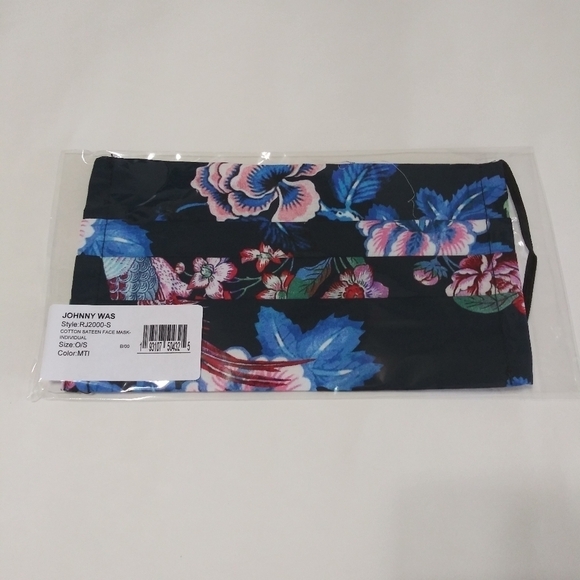 JOHNNY WAS Cotton Face Mask Floral Print - Picture 1 of 8